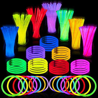 JOYIN 144 Pcs Glow Sticks Bulk 8