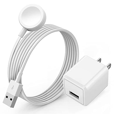 Watch Charger for Apple Watch Charger, Long 6.6FT iWatch Portable Wireless Fast Charging Cable Cord with USB Wall Charger Plug Adapter Block Compatible with Apple Watch Series 9/8/7/SE/6/5/4/3/2/1