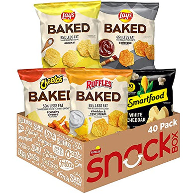 Frito Lay Baked & Popped Mix Variety Pack, (Pack of 40)