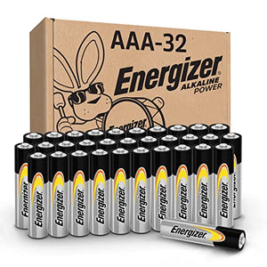 Energizer Alkaline Power AAA Batteries (32 Pack), Long-Lasting Triple A Batteries