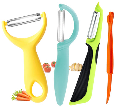 Vegetable Potato Peelers for Kitchen, Y Peeler for Apple Fruit Carrot Zucchini Cucumber Potatoes, Good Grip Veggie Peeler Makes Peeling Very Easy