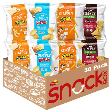 Simply, Variety Pack Snacks, 0.875 Ounce (Pack of 36)