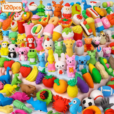 120 Mini Erasers