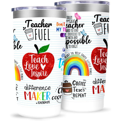 MFGNEH Teacher Gifts for Women, Men, Teacher Appreciation Gifts from Students, Teacher Christmas Gifts, Teacher Birthday Gifts, Back to School Gifts, 20 oz Travel Tumbler Coffee Cup