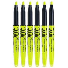 Pilot Yellow Frixion Light Erasable Highlighter Pens Hi-lighter Pens 4mm Chisel Tip Nib - Remove By Friction - SW-FL (Pack Of 6)