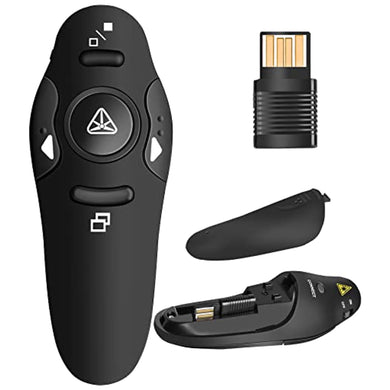 Presentation Clicker Wireless Presenter Remote Clicker for PowerPoint Presentation Remote, RF 2.4GHz USB Presentation Clicker PPT PowerPoint Clicker for Mac, Keynote, Computer, Laptop