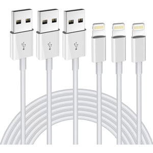 iPhone Charger 3Pack 6FT MFi Certified Lightning Cable Fast Charging Cords Apple Charger Compatible with iPhone 14 13 12 11 XS XR X Pro Max Mini 8 7 6S 6 Plus 5S SE iPad iPod AirPods