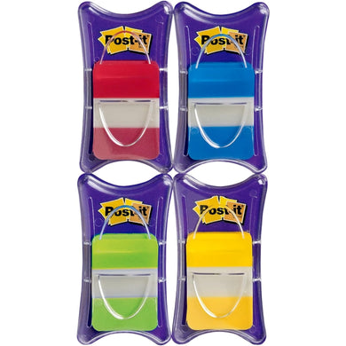 Post-it Tabs, 1 in Solid, Asst Colors, 25/Color, 25/Dispenser, 4 Dispenser/Pack (686-RALY)