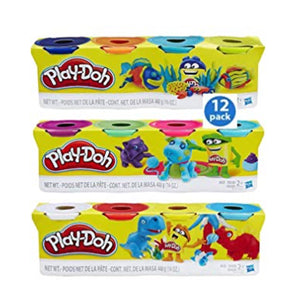 Play-Doh 4-Pack of Colors 16oz Gift Set Bundle Gift Set Gift Toy for Boys and Girls (12 Cans & 48oz Total) - 3 Pack (3 pack of 4, Variety)
