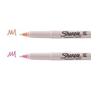 SHARPIE Permanent Markers, Ultra Fine Point, Assorted Colors, 24 Count