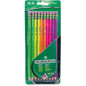 Dixon® Neon Colored Pencils, Assorted, Pack Of 10