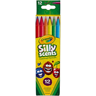 Crayola Silly Scents Twistables Colored Pencils, 12 Count, Ages 3 & Up (68-7402)