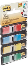 Post-it Flags, 35/Dispenser, 4 Dispensers/Pack, 47 in Wide, Assorted Primary Colors (683-4)