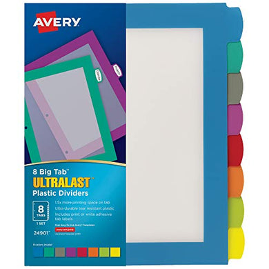 8 Binder Divider Tabs