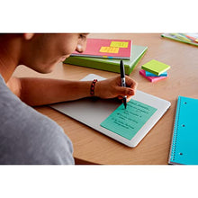 Post-it Super Sticky Notes, 4x6 in, 3 Pads, 2x the Sticking Power, Supernova Neons, Bright Colors, Recyclable (660-3SSMIA)