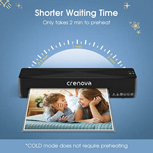 Crenova A4 Laminator Machine 4 in 1 Personal Desktop Hot & Cold 9 Inch Thermal Laminator for Home Office School Business Use