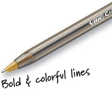 BIC Cristal Xtra Bold Fashion Ballpoint, 48 Pack, NEW ASSORTED COLORS, Medium Point 1.6mm Great Colored Pens For Note Taking, School Supplies for Adults And Kids.