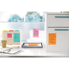 Post-it Super Sticky Notes, 4x6 in, 3 Pads, 2x the Sticking Power, Supernova Neons, Bright Colors, Recyclable (660-3SSMIA)