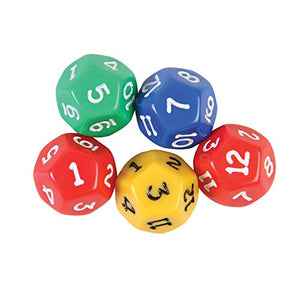 5 12-Sided Dice