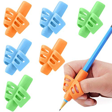 JuneLsy Pencils Grips Pencils Grips for Kids Handwriting Posture Correction Training Writing AIDS for Kids toddler Preschoolers Students Children Special Needs (6PCS)