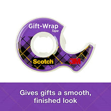 Scotch Gift-Wrap Tape, 3/4 in x 650 in, 6 Dispensers/Pack