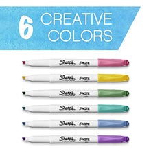 SHARPIE S-Note Creative Markers Highlighters | Assorted Colors | Chisel Tip | 6 Count