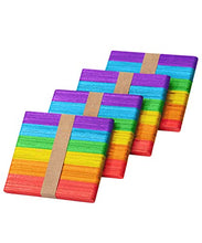 Mr. Pen- Colored Popsicle Sticks, 200 Pack, 4.5 Inch, Colored Craft Sticks, Colorful Popsicle Sticks, Rainbow Popsicle Sticks, Wooden Sticks for Crafts, Colored Craft Sticks, Craft Popsicle Sticks