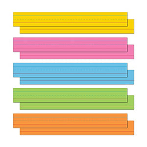 Astrobrights Colored Sentence Strips, 3" x 24", 65 lb/176 gsm, 5-Color Assortment, 100 Count (91992)