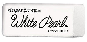 12 White Erasers