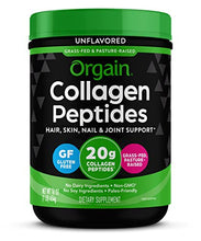 Orgain Hydrolyzed Collagen Powder, 20g Grass Fed Collagen Peptides, Unflavored - Hair, Skin, Nail, & Joint Support Supplement, Paleo & Keto, Non GMO, Type 1 and 3 Collagen - 1lb (Packaging May Vary)