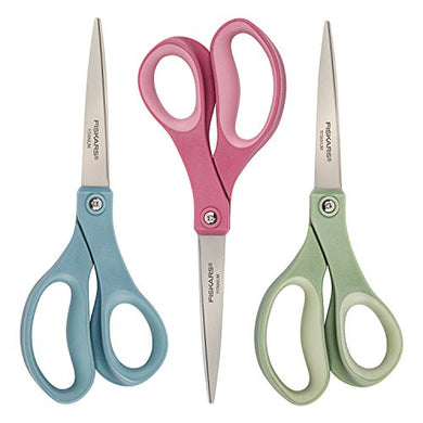 Fiskars SoftGrip Titanium Scissors - Contoured Performance All Purpose - 8