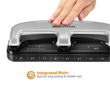 Bostitch Office EZ Squeeze 3-Hole Punch, 20 Sheet Capacity, Reduced Effort, No Jam Technology , Silver