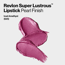 Revlon Super Lustrous Lipstick, High Impact Lipcolor with Moisturizing Creamy Formula, Infused with Vitamin E and Avocado Oil in Berries, Iced Amethyst (625) 0.15 oz