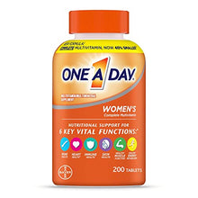 ONE A DAY Womens Complete Daily Multivitamin with Vitamin A, B , C, D, and E, Calcium and Magnesium, Immune Health Support, 200 Count