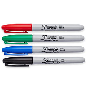 Sharpie Permanent Markers, Fine Point, Assorted Colors, 36 Count