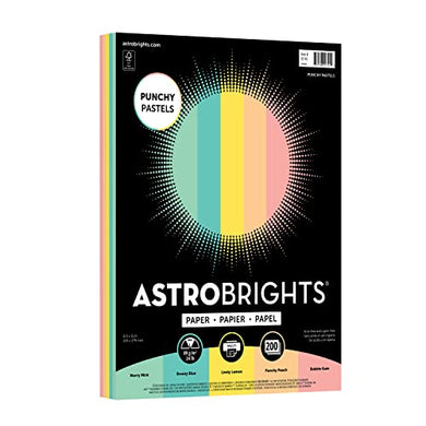 Astrobrights Punchy Pastel Paper Assortment, 8.5