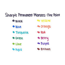 SHARPIE Retractable Fine Tip Permanent Markers, Assorted Colors, 12 Count