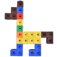 edxeducation Math Cubes - Set of 100 - Math Manipulatives - Classroom Learning Supplies, Homeschool Supplies, Preschool Learning, Counting Toys, Linking Cubes, Math Linking Cubes