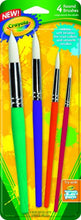 4 Round Paint Brushes