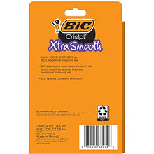 BIC Cristal Xtra Smooth Ballpoint Pen, Medium Point (1.0mm), Black, For Everyday Writing Activities, 10-Count