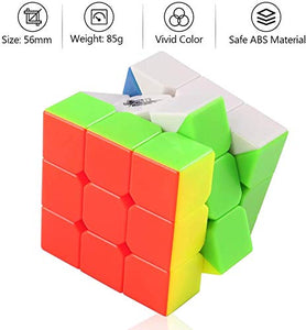 D-FantiX Cyclone Boys 3x3 Speed Cube Stickerless Magic Cube 3x3x3 Puzzles Toys (56mm)