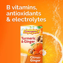 Emergen-C Citrus-Ginger Fizzy Drink Mix, Turmeric and Ginger, Immune Support, Natural Flavors with High Potency Vitamin C, 18 Count