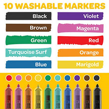 Crayola Washable Markers with Retractable Tips, Clicks, School Supplies, Art Markers, 10 Count