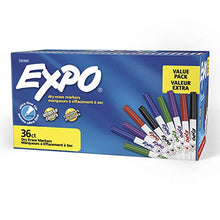EXPO Low Odor Dry Erase Markers, Ultra Fine Tip, Assorted Colors, 36 Count