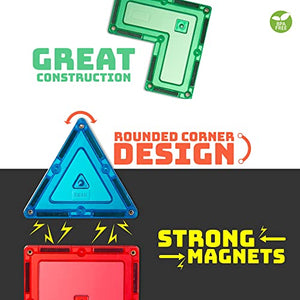 60 PCS 3D Magnetic Blocks Magnetic Tiles - Magnet Building Tiles | Magnetic Tiles Toy Building Sets | Magnetic Building Blocks | Kids Magnet Toys for Kids | Magnetic Tiles for Kids | Magna t Blocks