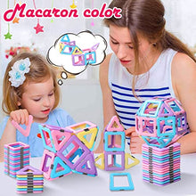 Magnetic Tiles Toys for 3 4 5 6 7 8+ Year Old Boys Girls Upgrade Macaron Castle Blocks Building Set for Toddlers STEM Creativity/Educational Toys for Kids Age 3-6 Christmas Birthday Gifts