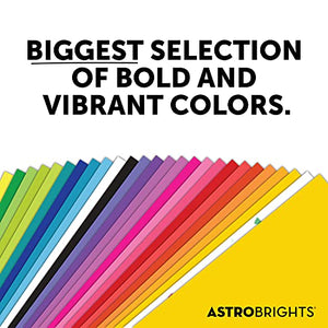 Astrobrights Colored Paper, 8.5" x 11", 24 lb/89 gsm, "Glow" 5-Color Assortment, 5 Individual Packs of 100 Assorted Sheets - 500 Sheets in Total (22237)