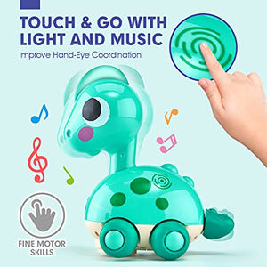 Baby Toys 6 to 12 Months Touch & Go Musical Light Infant Toys Baby Crawling Toys 6 Month Old Baby Toys 12-18 Months, Tummy Time Toys for 1 Year Old Boy Gifts Girl Toy, Baby Toddler Easter Toys Age 1-2