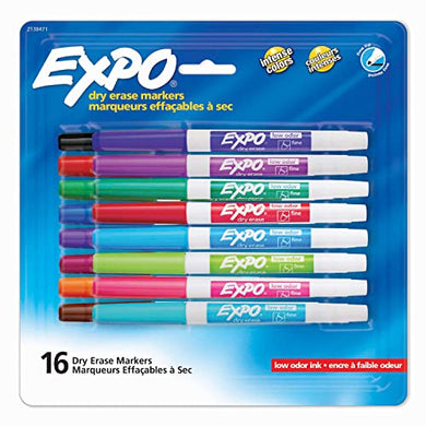 Expo Low-Odor Dry Erase Fine Tip Markers