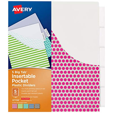 5 Pocket Divider Tabs (2407555137600)